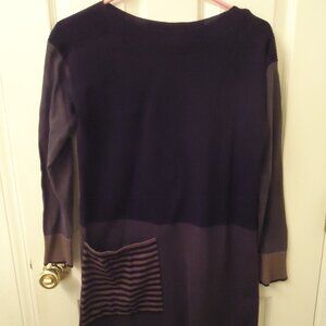 Gudrun Sjoden- Black and Grey Long Sleeve Dress- Excellent Condition- Size Small